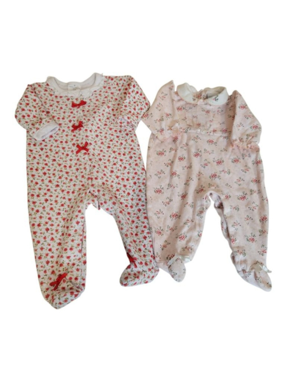 Laura Ashley & Vitamins Baby Floral Footie Sleeper Bundle 3-6M - Picture 10 of 10